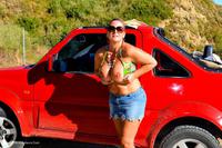 Jeep Cruising featuring Nude Chrissy Free Pic 1
