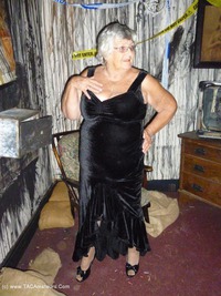 Velvet Dress featuring Grandma Libby