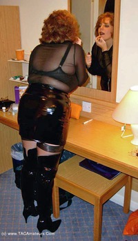 PVC Thigh Boot Fun Pt1 featuring Curvy Claire