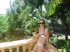 Diana Ananta - White Swimsuit Gallery