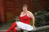 Red & White Boots & Stockings Pt1 featuring Kinky Carol Free Pic 1