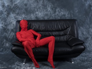 Hot Milf - Posing In My Red Funsuit Pt1