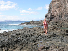 Curvy Claire - Mankini On The Rocks Pt2 Gallery