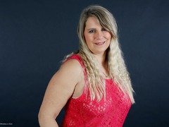 Sweet Susi - Red Net Lingerie  White Thigh High Boots Gallery