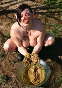 Pig Slut In The Mud featuring Mary Bitch