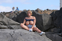 Lighthouse Exhibitionist Pt2 featuring Curvy Claire Free Pic 1