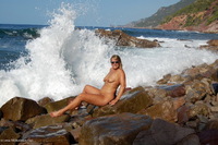 Naked On The Rock By The Sea featuring Sweet Susi Free Pic 1