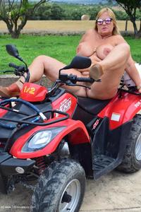 Naked Quad Biking featuring Nude Chrissy