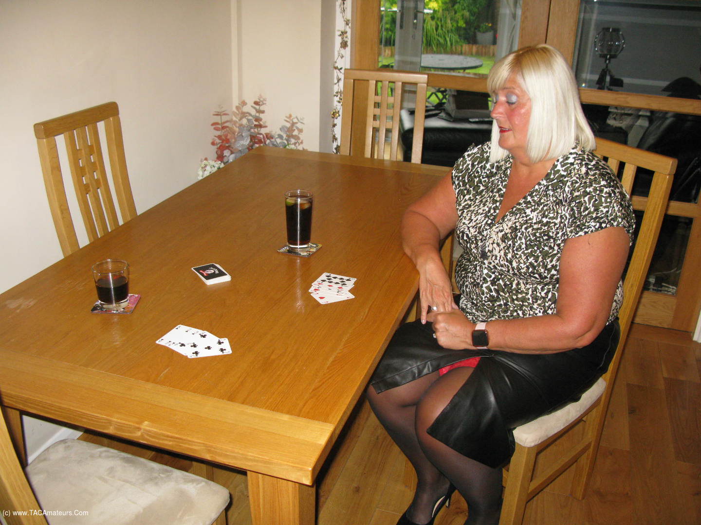 ChrissyUK - Playing Strip Poker Pics