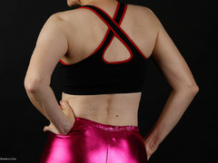 Hot Milf - Posing In Shiny Purple Leggings Pt2 Gallery