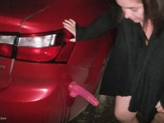 Sexy NE BBW - Fucking My Car  Dildo Pt1 Video