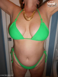 Green Bikini From A Fan featuring Busty Bliss