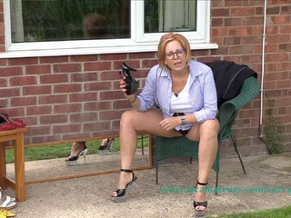 Curvy Claire - Strappy High Heels Behind The Scenes Pt2 Video