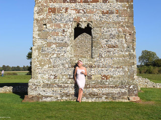 Dimonty - Tight Pink Dress Outdoors