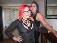 Leather & Lycra Lesbo's featuring Mollie Foxxx Free Pic 1