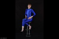 Blue Catsuit Pt1 featuring Hot Milf Free Pic 1