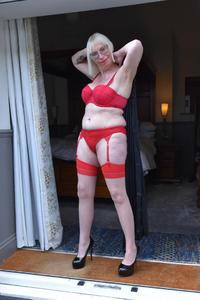 Matching Red Undies Strip featuring Barby Slut