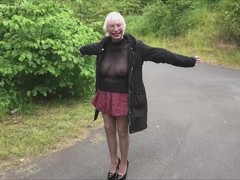 Barby Slut - Flashing In Tights Outside Video