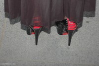 My Black Tranparent Dress featuring Kyras Nylons Free Pic 1