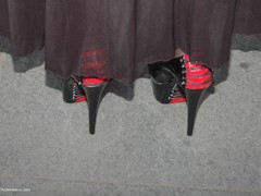 Kyras Nylons - My Black Tranparent Dress Gallery