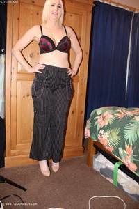 Striped Trousers For Boning Pt1 featuring Tracey Lain