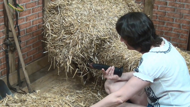 Hot Milf - Pussy Slime In The Barn video