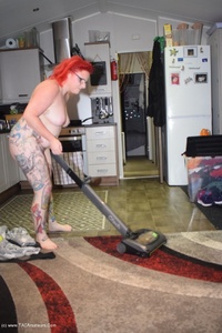 Naked Housework featuring Mollie Foxxx