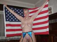 USA Flag featuring Tiffany Pearl Free Pic 1