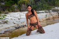 Leopard tease featuring Roxeanne Free Pic 1