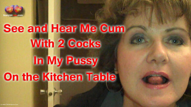 Busty Bliss - Fucked DP On The Kitchen Table video