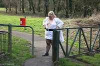 Nurse Lexie Flashes In The Park featuring Lexie Cummings Free Pic 1