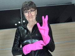 Hot Milf - Handjob In My Latex Catsuit Video