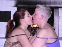 Fireside Lesbo Fun Pt2 featuring Tiffany Pearl Free Pic 1