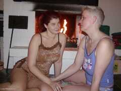 Tiffany Pearl - Romantic Fireplace Lesbo Fun Pt1 Gallery