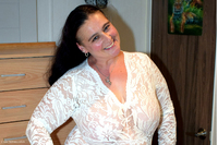 Cheeky Dee strips out of white boddy suit featuring Cheeky Dee Free Pic 1