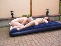 Lesbo Fun With Angel Eyes On The Blow Up Matress Pt2 featuring Tiffany Pearl