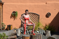 Red Bodystocking In The Sunshine Pt1 featuring Hot Milf Free Pic 1