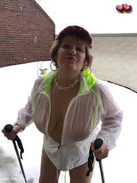 Busty Granny Bliss Hits The Slopes featuring Busty Bliss