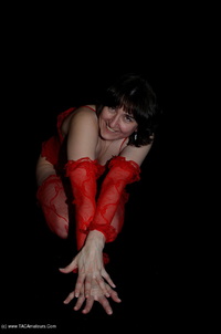 In Red Lingerie featuring Hot Milf