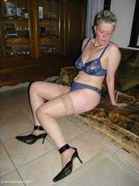 Tan Stockings featuring Tiffany Pearl