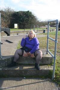 Lexie Flashing On The Canal Towpath  featuring Lexie Cummings