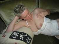 White Lingerie On The Sofa featuring Tiffany Pearl