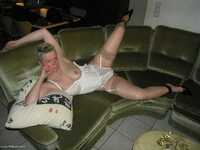 White Lingerie On The Sofa featuring Tiffany Pearl