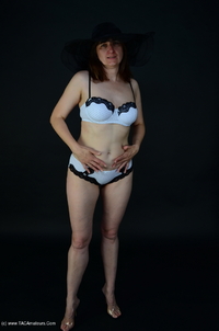 White Lingerie featuring Hot Milf
