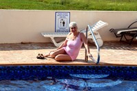 Pink Minidress By The Pool featuring Dimonty