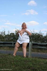 Nurse Lexie Flashing By The Roadside featuring Lexie Cummings