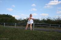 Nurse Lexie Flashing By The Roadside featuring Lexie Cummings