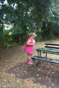 Stripping By The Picnic Bench featuring Lexie Cummings