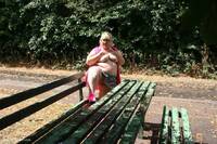 Stripping By The Picnic Bench featuring Lexie Cummings